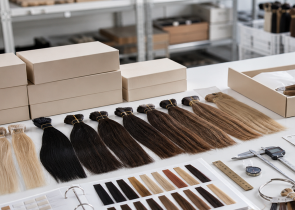 Hair extension quality control table